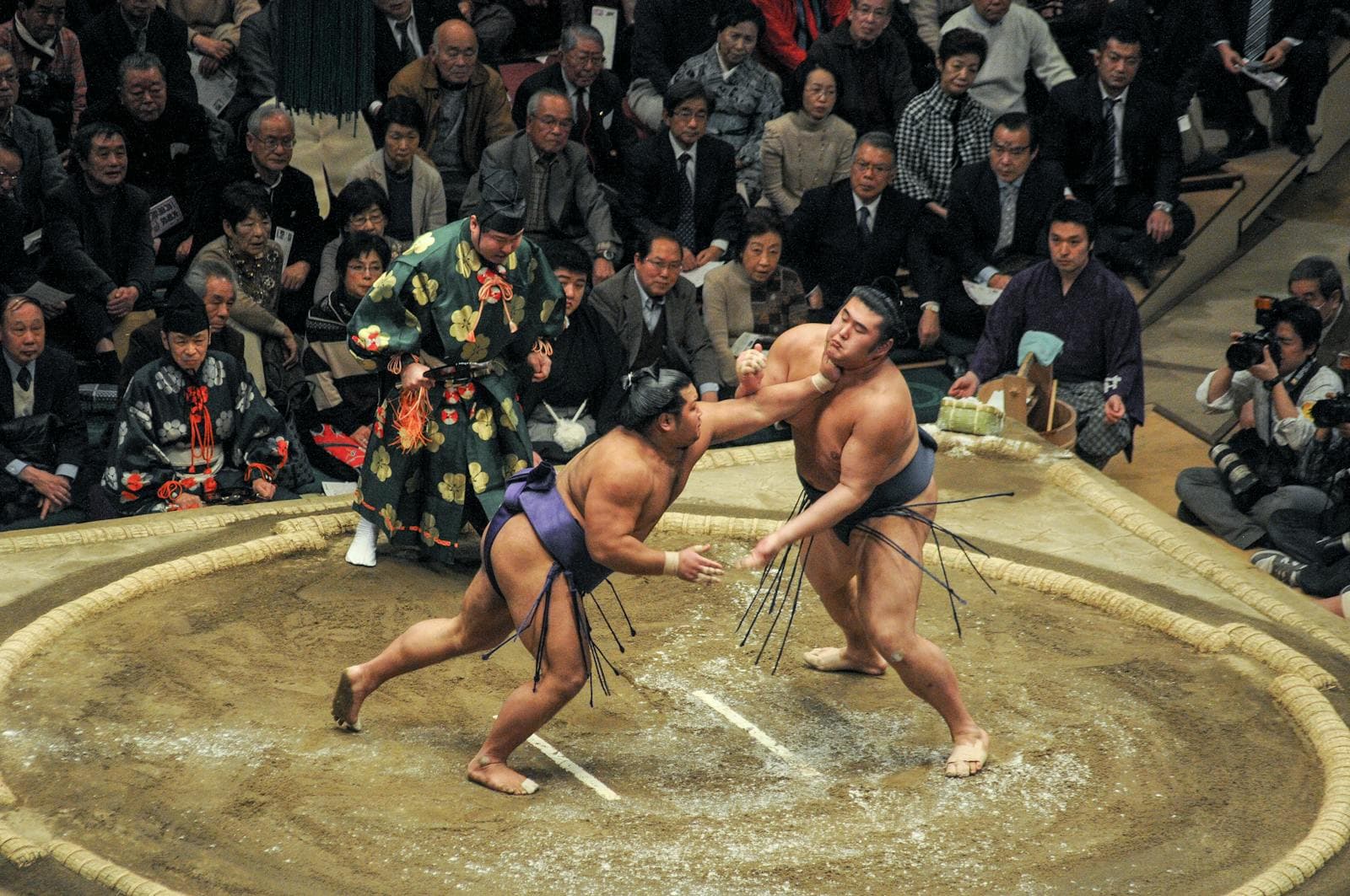 Dawn at a Sumo Stable — Morning Keiko
